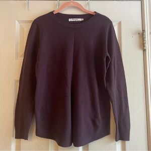 Arpeggio Knitwear XS Dark Purple Long Sleeve Pullover